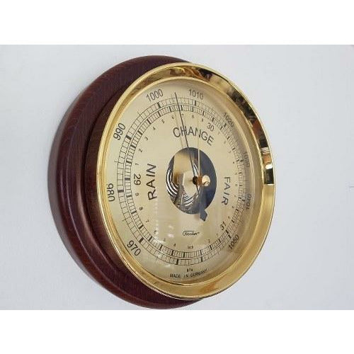 Stunning extra large wooden barometer